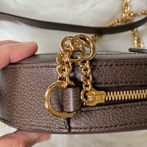 SOLD AUTHENTIC MINI OPHIDIA GG SUPREME ROUND BAG - Picture 6 of 8